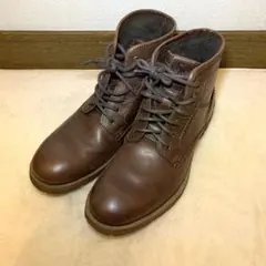 【美品】レザー ワークブーツ ブラウン Stfanorossi 41 26cm
