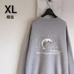 古着　Lee リー　スウェット　グレー　シーフードレストラン　SHRIMP　XL