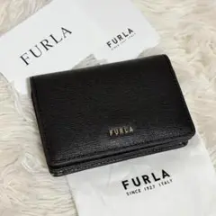 【未使用級】FURLA 名刺入れ　カードケース　ブラック