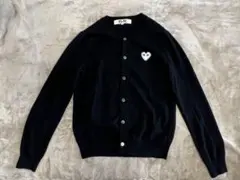 PLAYコムデギャルソン カーディガン 黒 M 即発送