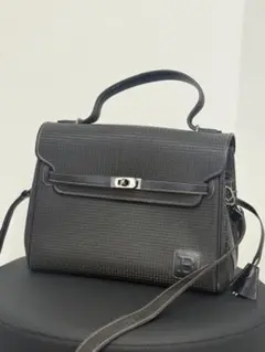 【美品】BALLY バリー 2way ショルダー ハンドバッグ モノグラム 黒