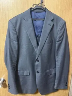 TETE HOMME テーラードジャケット Super110's グレー L相当