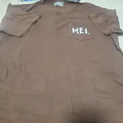 MEI 半袖Tシャツ ポケット付き ブラウン XL