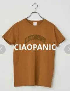 チャオパニック ロゴプリントTシャツ