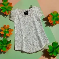 MURUA(ムルーア)総レース　ホワイト レース ノースリーブ サイズ表記なし