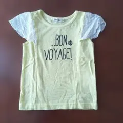 mia mail☆レース袖 Tシャツ☆イエロー☆95のサムネイル