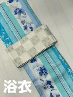 本日限定セール‼️青緑に滲む水彩ポピー浴衣セット - メルカリ