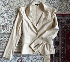 theory ベージュ シングルボタンジャケット 上下セット XS S