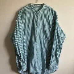 CRAFT STANDARD BOUTIQUE ストライプシャツ バンドカラーのサムネイル