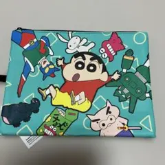 クレヨンしんちゃん　ぶりぶりざえもん　アクション仮面　フラットポーチ　ケース