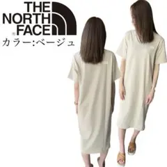 THE NORTH FACE 春夏ワンピースTシャツ半袖 レディースM ベージュ