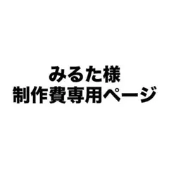 みるた様 制作費専用ページ