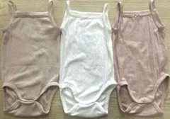 【ほぼ未使用】H&M キャミソールロンパース3枚セット 80cm（85）