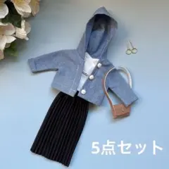 811／22cmドール服コーディネート5点セット
