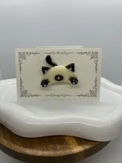 レジンヘアゴム　シャム猫さん♡