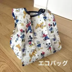 Disney キャラクター エコバッグ 折りたたみ　マチありのサムネイル
