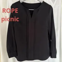 ロペピクニック　ブラック 長袖ブラウス