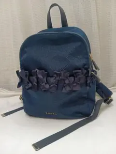 TOCCA ネイビー リボンバックパック　リュックサック　マザーバッグ トッカ