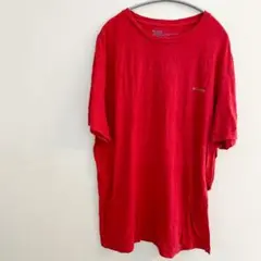 一点もの‼️Columbia 【XL】レッド Tシャツ シンプル ユニセックス