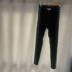 adidas ロゴテープ　ブラック パンツ　レギンスM