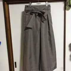 ガウチョパンツ　チェック柄　Mサイズ