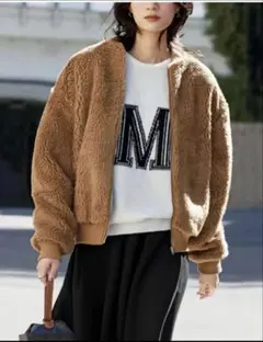 新品 ELFRANK ボアジャケット エルフランク フェイクファー/テディベア