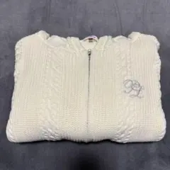 ピンクラテ PINK-latteフードニットZIPカーディガン