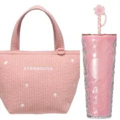 スターバックス SAKURA2026 保冷トートバッグ 桜スタバ タンブラー
