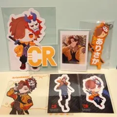 CR ありさか チェキ セルフィ ネームラバーキーチェーン　ステッカー　クリカ