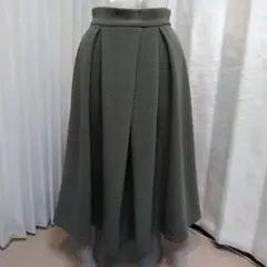 ボックスプリーツスカート ひざ丈スカート