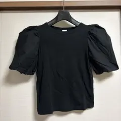 H&M バルーン袖　Ｔシャツ　ブラック