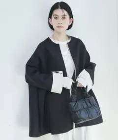 シェリーアイランド　ジャケット ノーカラージャケット ダンボールジャケット