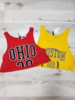 OHIO HOUSTON クロップドタンクトップ 2枚セット