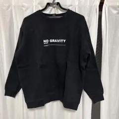 TRAP/U NO GRAVITY ブラック トレーナー L