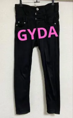 GYDA♡バッククロス ブラックスキニーデニム ハイウエスト