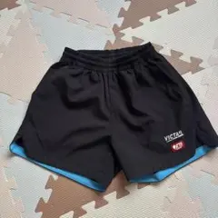 VICTAS 卓球 ショートパンツ 黒/青