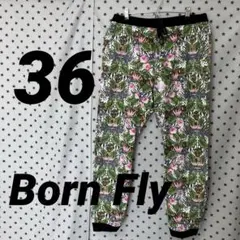 Born Fly ハイビスカス柄 サルエルパンツ 【36】
