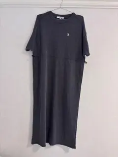 U.S. POLO ASSN. カットソーワンピース Lサイズ グレー