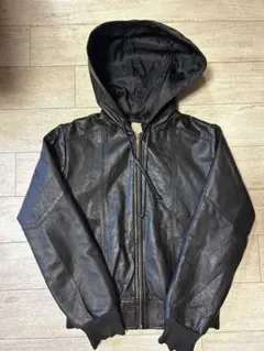 ライダースジャケット フード