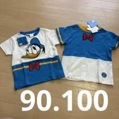 【新品タグ付き】ドナルドダック Tシャツ 90㎝　100cm 半袖