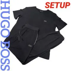 "HUGO BOSS ヒューゴボス" BLACK セットアップ ルームウェア