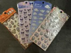 ぷくっとシール サンリオ　キティ　シナモ　クロミ　サンリオキャラクターズ