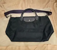 Longchamp パープル ショルダーバッグ