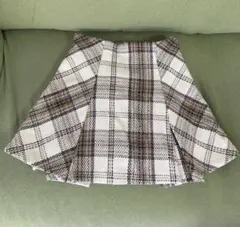 GRL Sサイズ相当(Mサイズ表記)チェック柄プリーツミニスカート　インパン付
