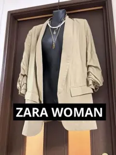 【ZARA WOMAN】テーラードジャケット ベージュ