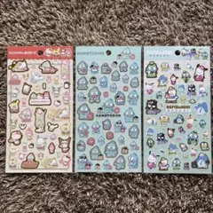サンリオキャラクターズ　はぴだんぶい　ハンギョドン　バツマル　タキシードサム
