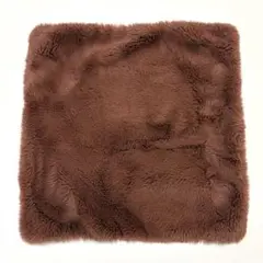 【まとめ買い値引き◎】Francfrancクッションカバー ファー 茶色ブラウン