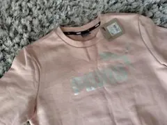 プーマPUMA スエットSサイズ ピンク 裏起毛　新品タグ付き ジム スポーツ