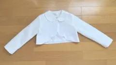 フォーマル　ボレロ　ジャケット　ホワイト　襟付き
