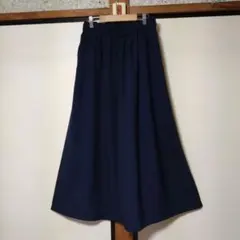 スタジオクリップ　接触冷感ひんやりギャザーワイドパンツ